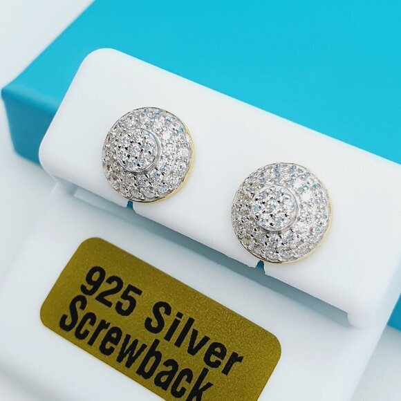 14K Gold Plated 925 Sterling Silver CZ Beautiful Earrings for Women, 1U… - Picture 6 of 11